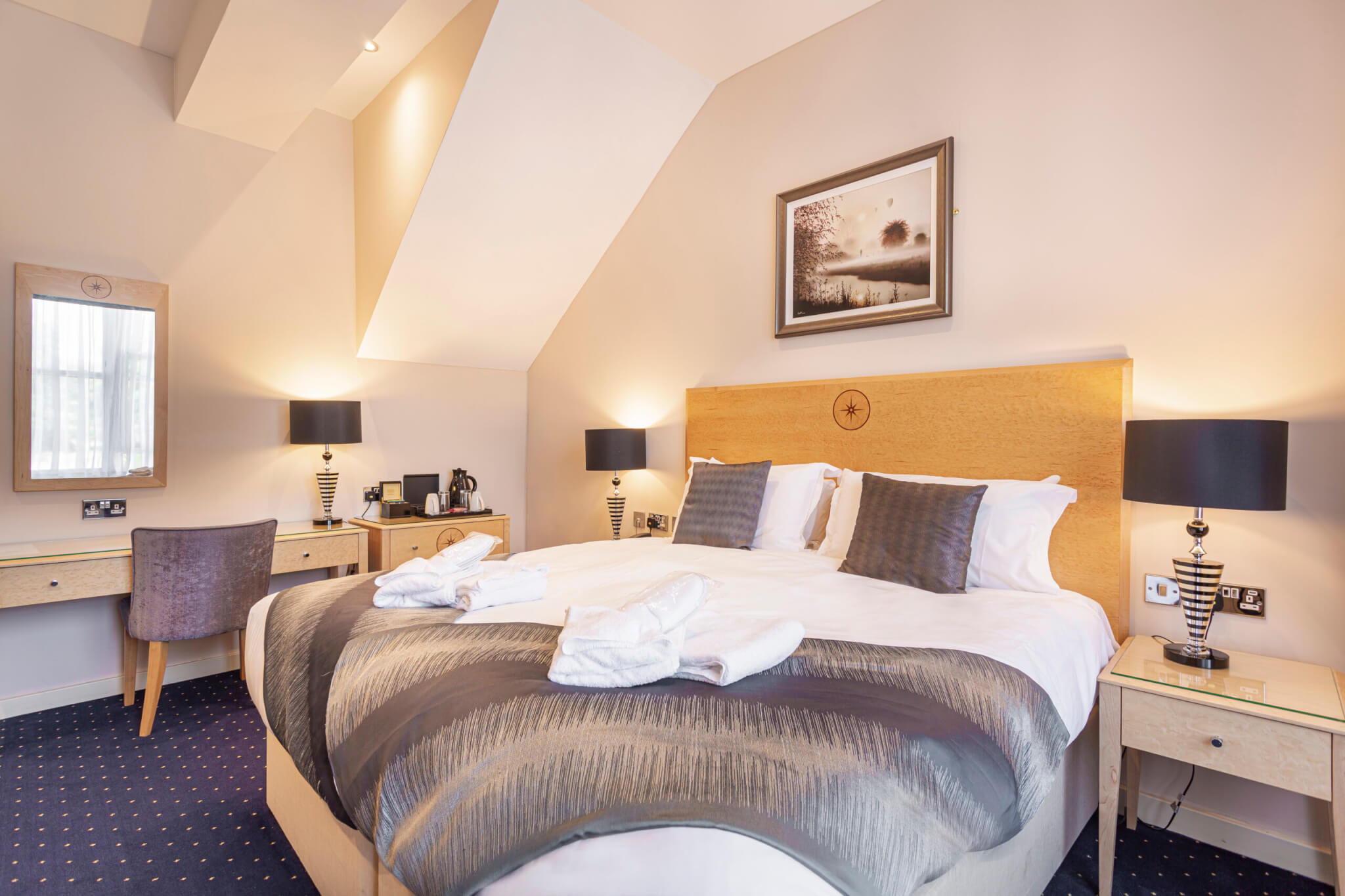 Moorland Hotel Deluxe Double Room Bedroom scaled