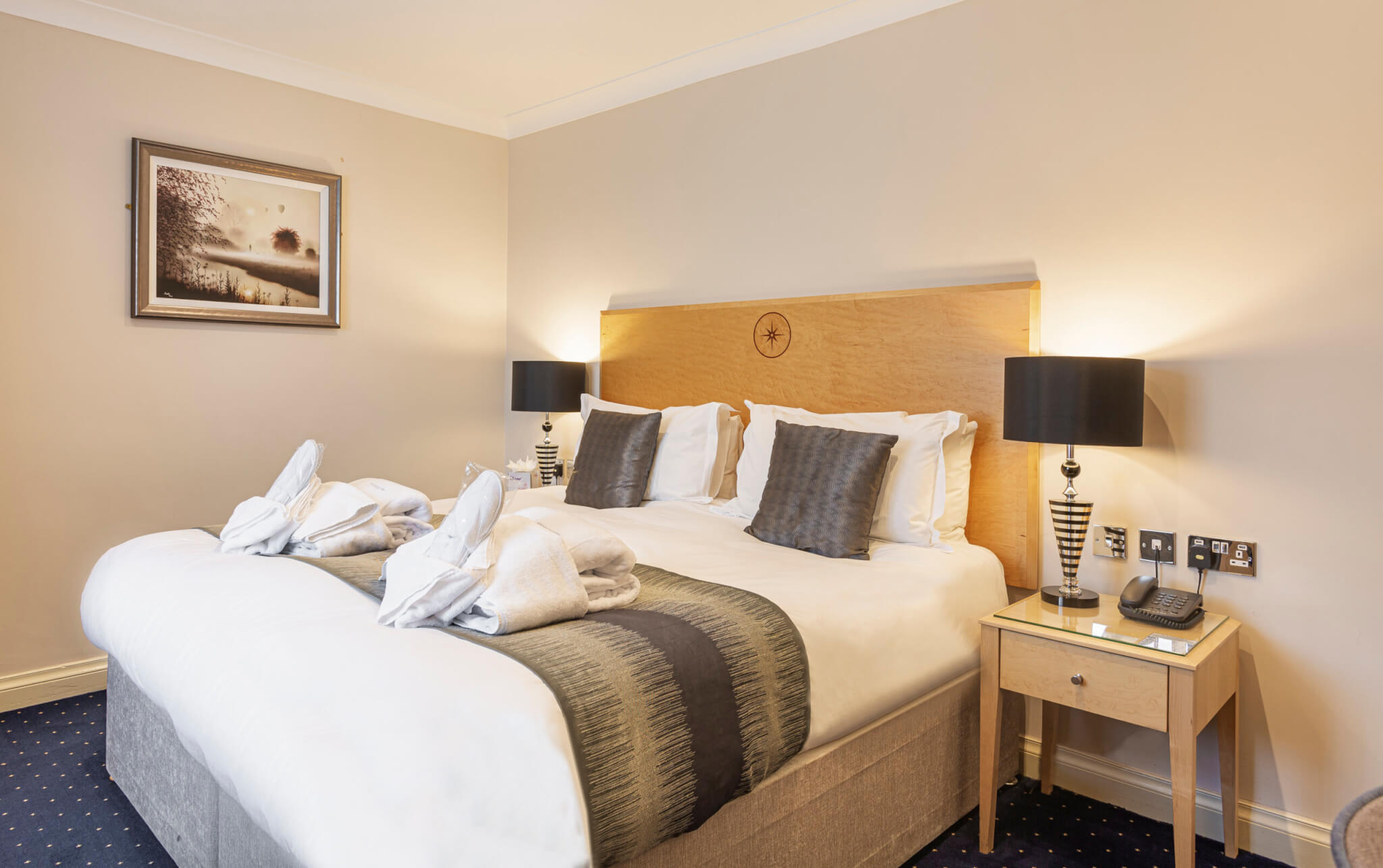 Moorland Hotel Superior Double Room Bedroom scaled