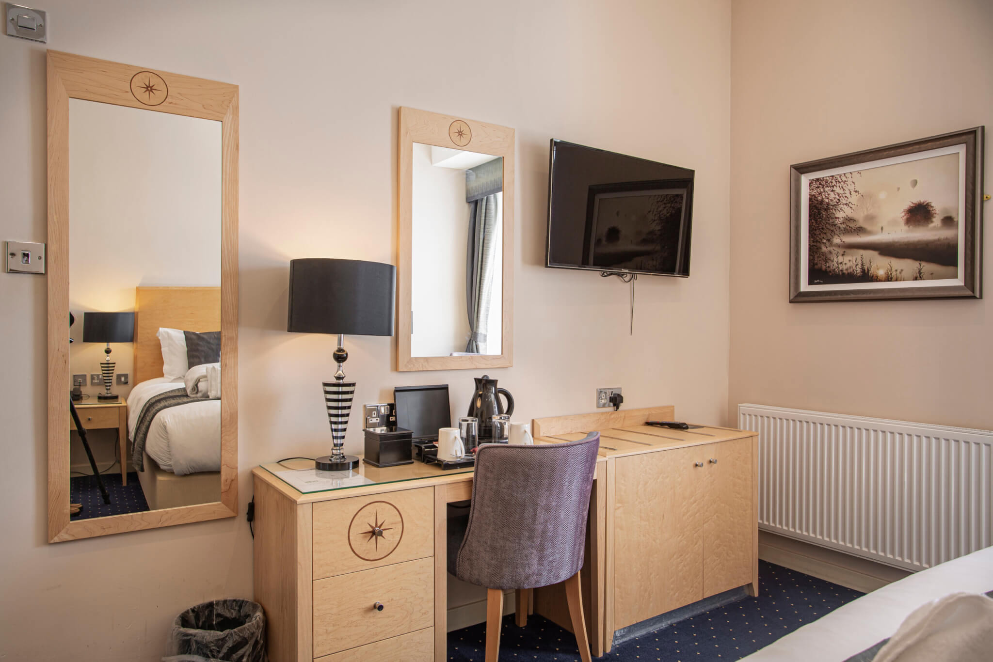 Moorland Hotel Superior Double Room Desk Area scaled